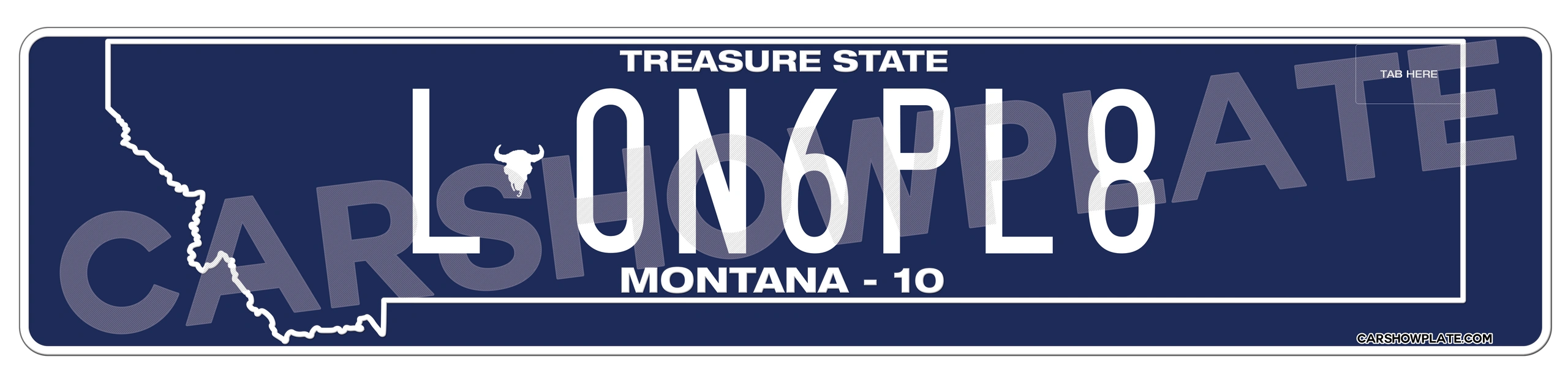 Montana Euro License Plate - Image 2