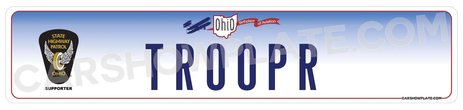 Ohio Euro License Plate - Image 6