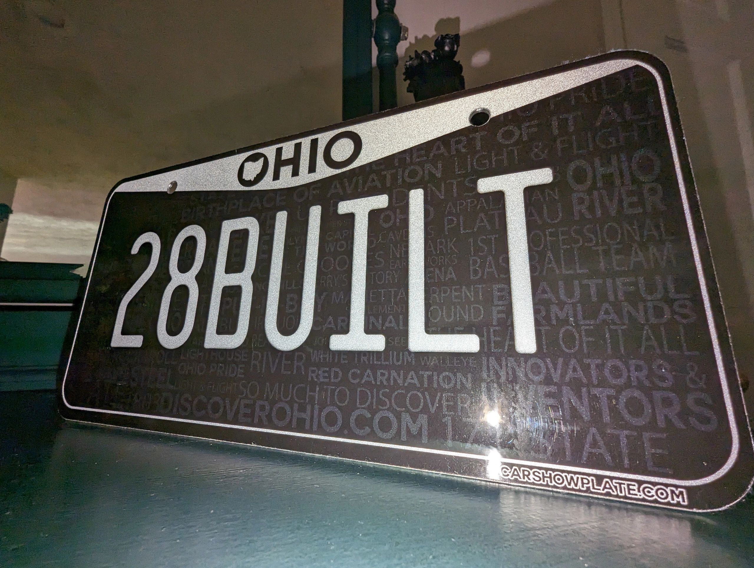 Ohio Black & White US Plate - Image 6