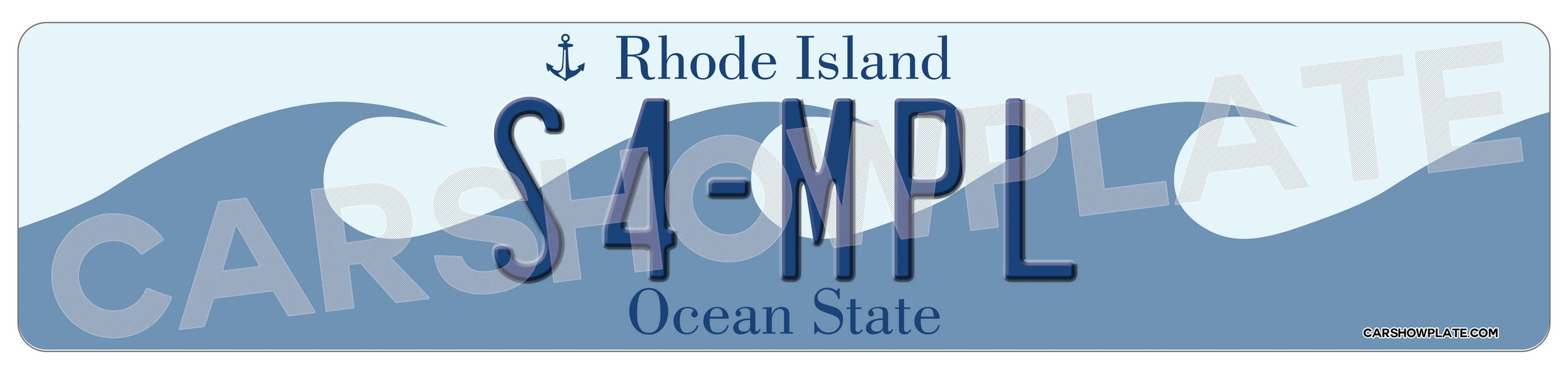 Rhode Island Euro License Plate - Image 2