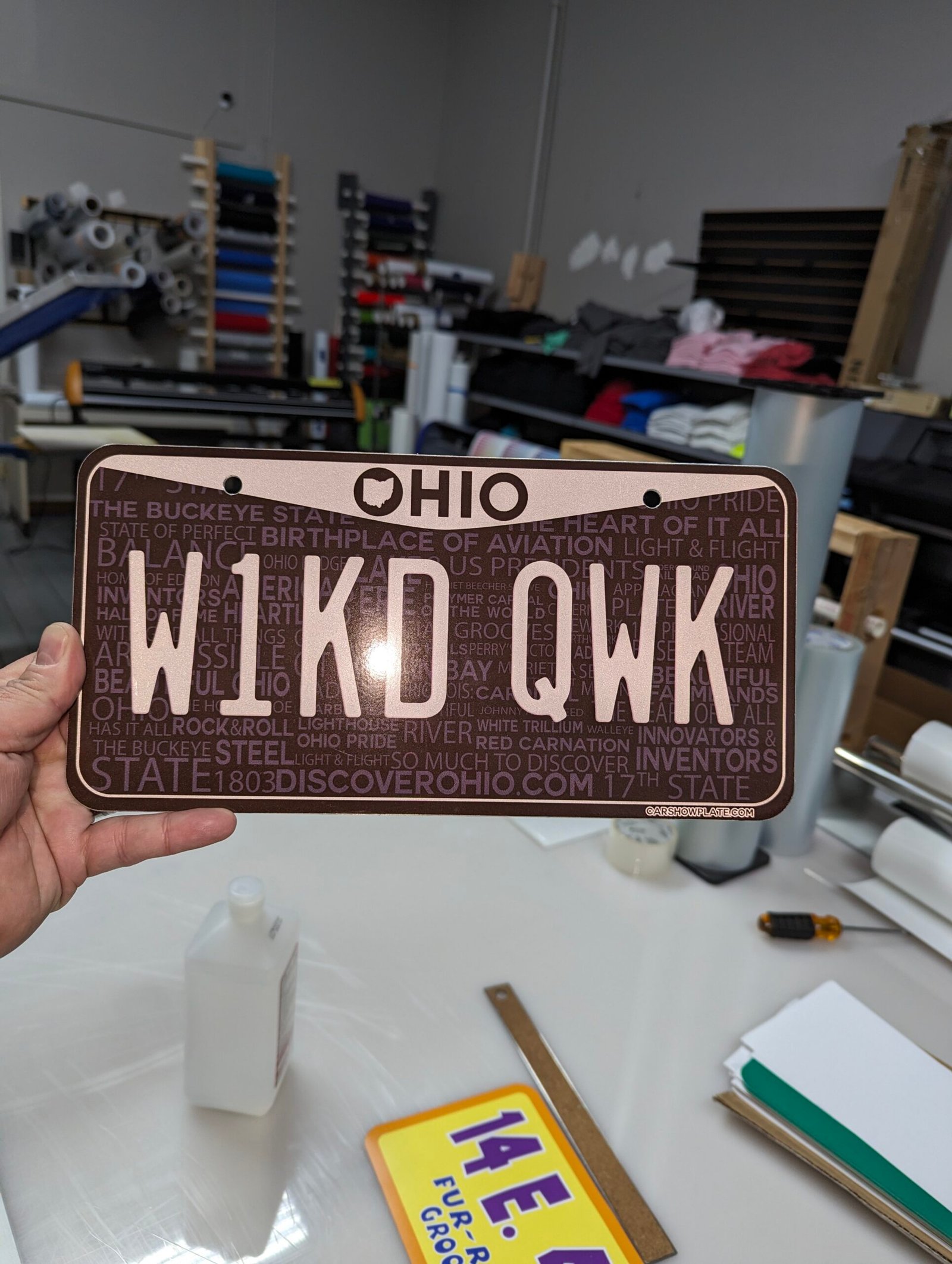 Ohio Black & White US Plate - Image 14