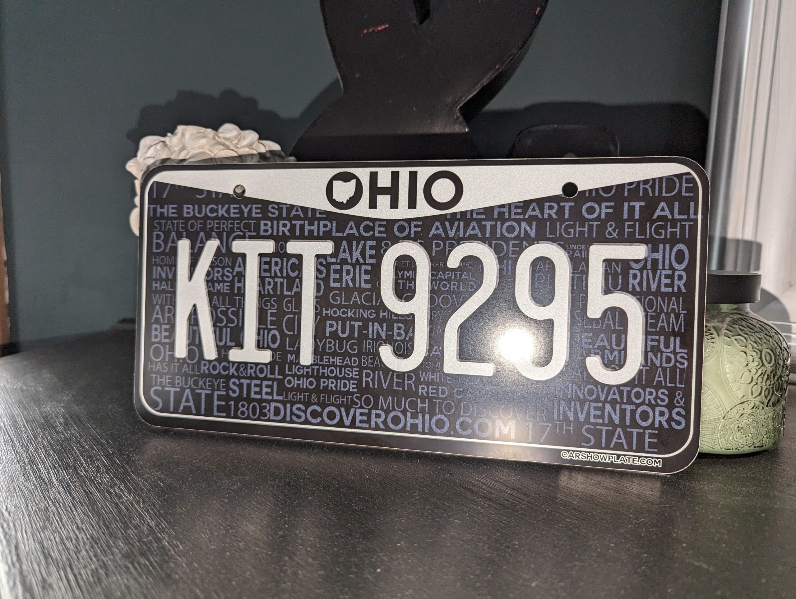 Ohio Black & White US Plate - Image 12