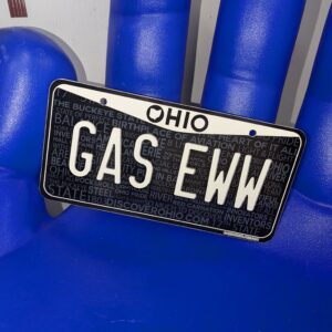 Ohio Black & White US Plate